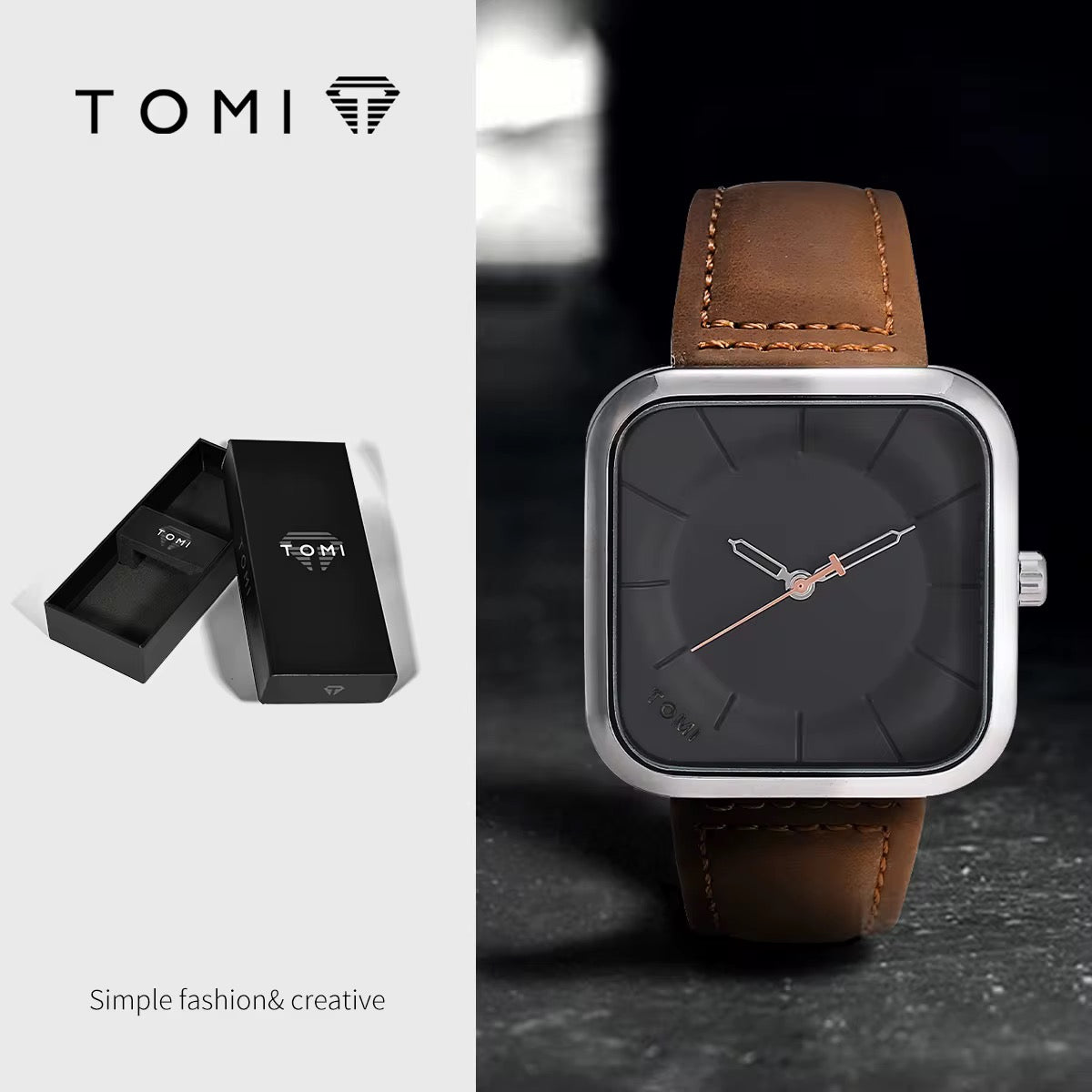 Montre carrée TOMI – Faites la différence avec style