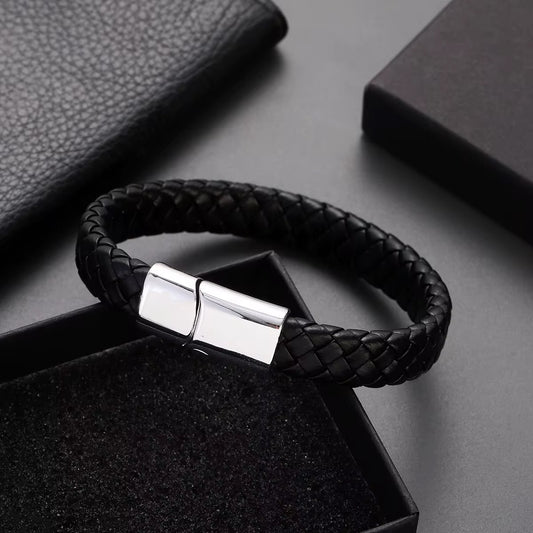 Bracelet Cuir Tressé