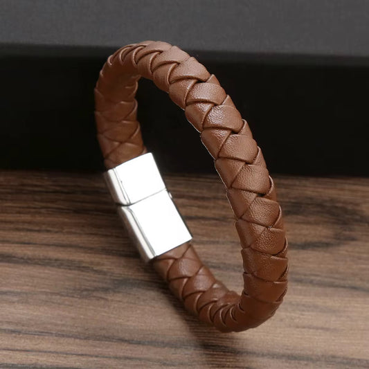 Bracelet Cuir Tressé