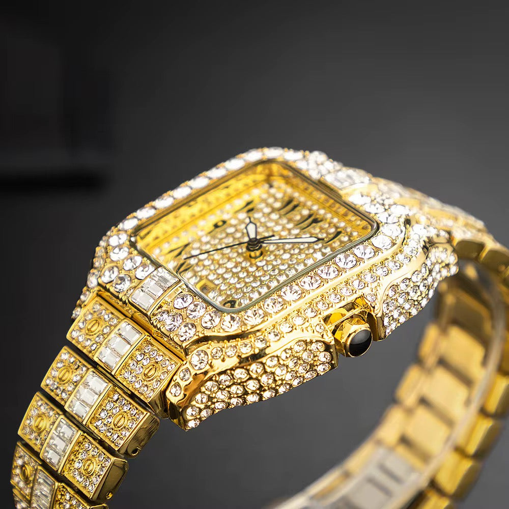 Montre Carrée Iced — Quand le temps devient luxe