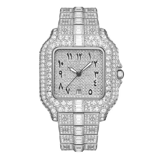 Montre Carrée Iced — Quand le temps devient luxe