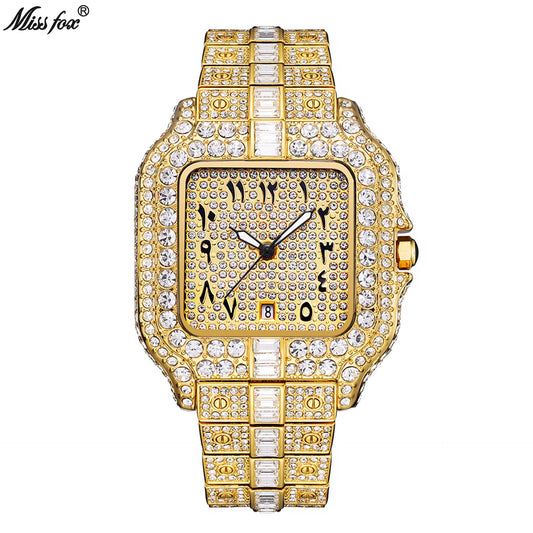 Montre Carrée Iced — Quand le temps devient luxe