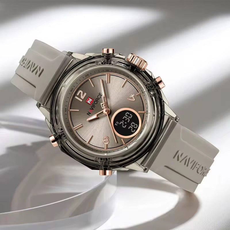Naviforce Dual Time - Silver Edition