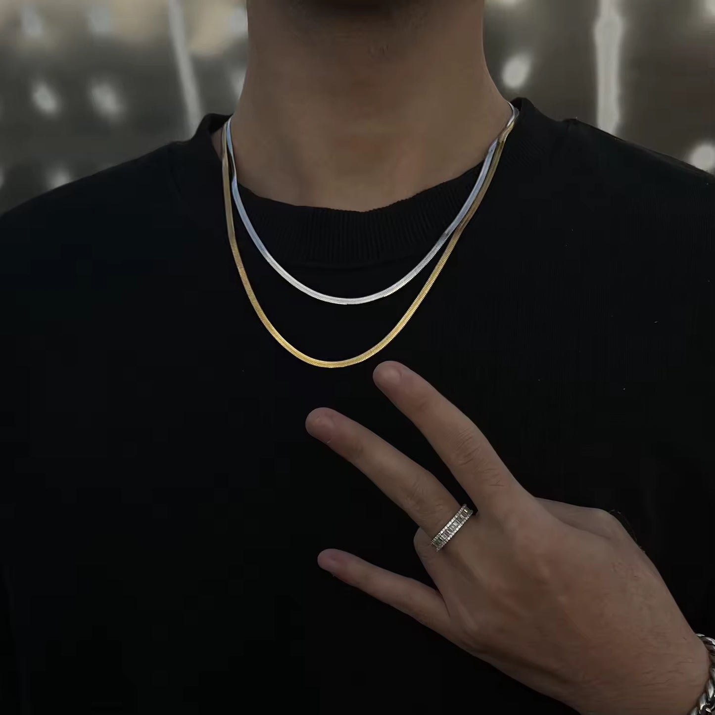 Chaîne Serpent Fine pour Homme – Bijou Moderne et Raffiné