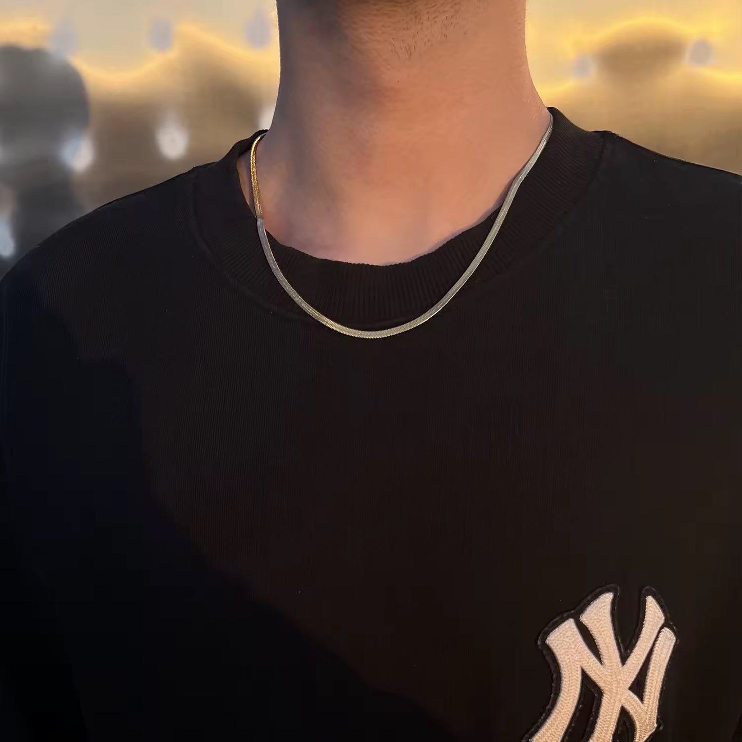 Chaîne Serpent Fine pour Homme – Bijou Moderne et Raffiné