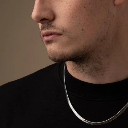 Chaîne Serpent Fine pour Homme – Bijou Moderne et Raffiné