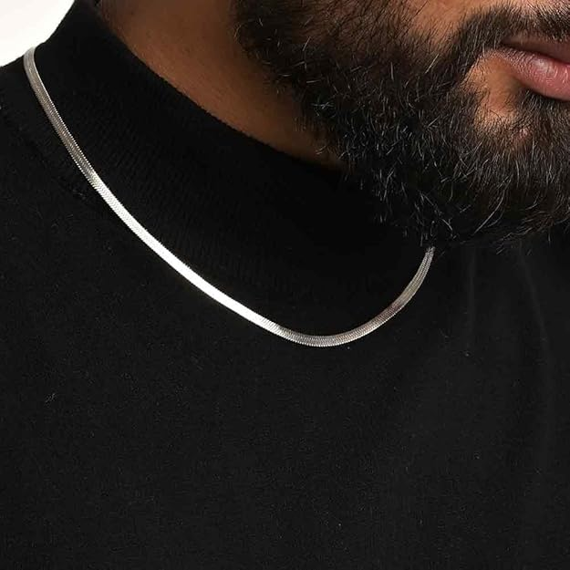 Chaîne Serpent Fine pour Homme – Bijou Moderne et Raffiné